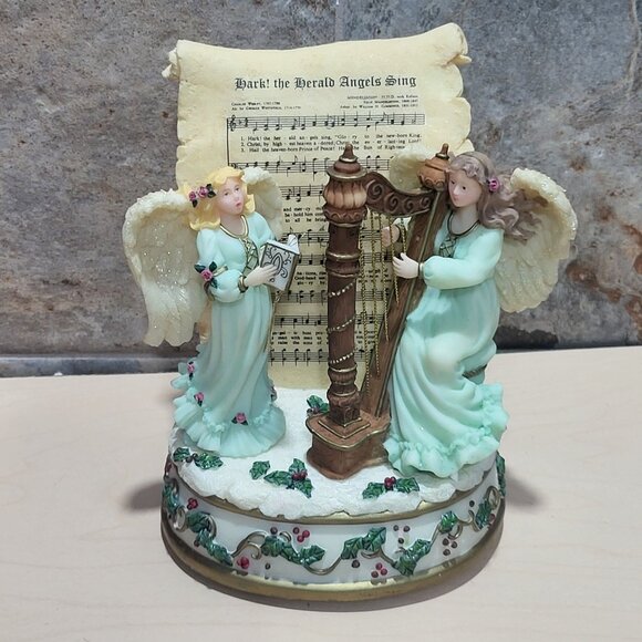 Hark The Herald Angel Sing Figurine Music Box